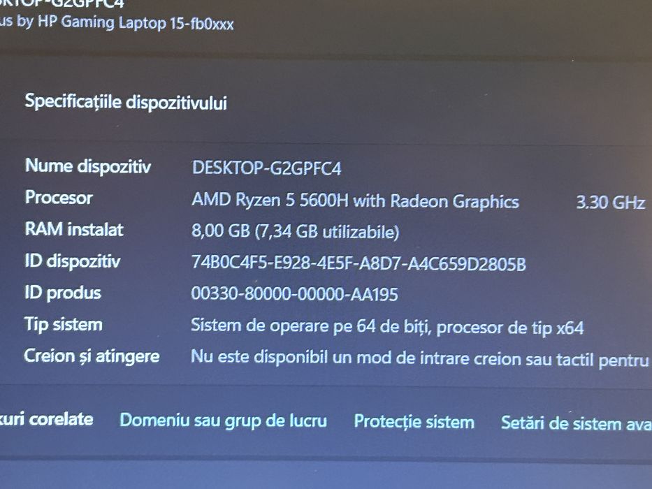 Laptop Victus functionabil