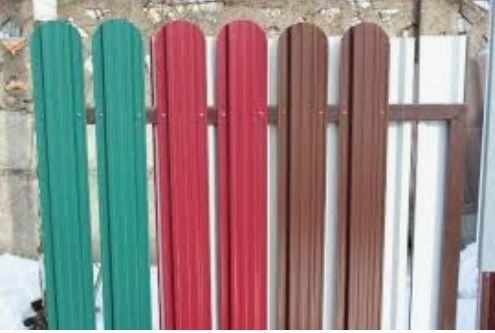 Штакетник металлический