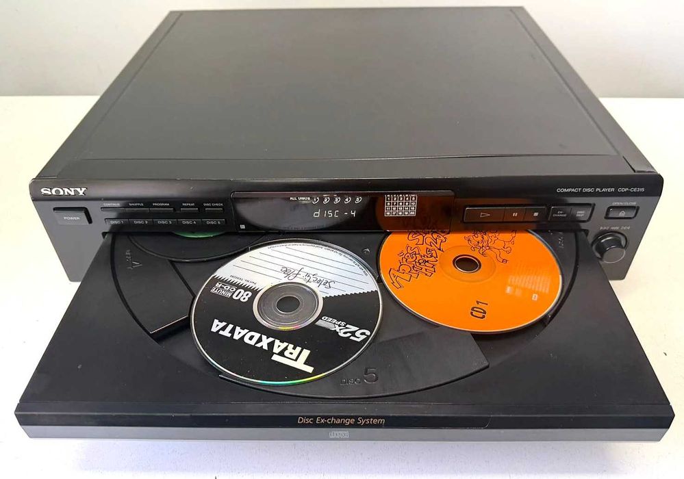 Sony CDP-CE315 - 5 Disc CD Changer - Telecomanda Originala - Impecabil - Japan