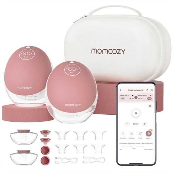 Смарт двойна електрическа помпа за кърма Momcozy M9 Hands-Free, с мобилно приложение