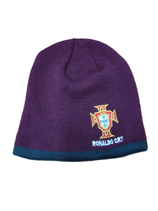 CR7 Ronaldo Жълто Синя зимна Шапка Плетена сезон 25/ 26 Детско и мъжко
