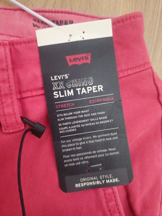 Pantaloni eleganți 'XX Chino Slim Taper LEVI'S ®, Roz, 28×32