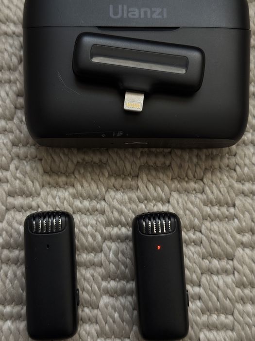 Ulanzi J12 2885 Sistem Microfon Wireless 2TX+1RX iOS Negru