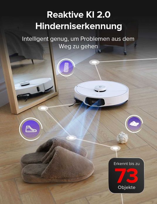 Нова AI Прахосмукачка Робот с Моп Xiaomi Roborock, S8 MaxV Ultra, 2 години Гаранция, 3D Мапинг, 5200 mAh, Сухо и Мокро Почистване