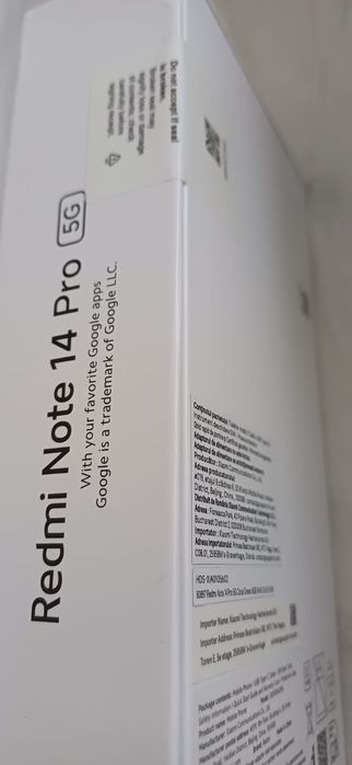 Redmi Note 14 Pro, nou, sigilat, 2 ani garantie