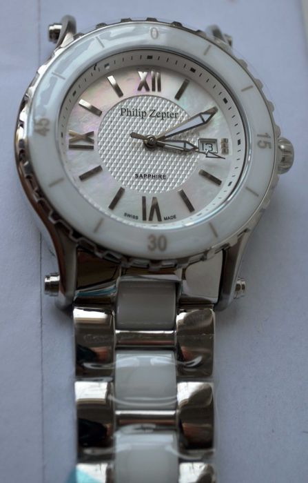 Ceas dama- colectia Philip Zepter SAFIR Elvetia cu 3 curele deosebite