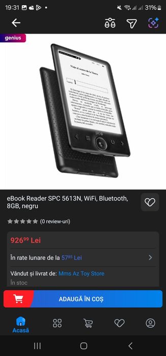 E-book reader SPC Dickens Light 2