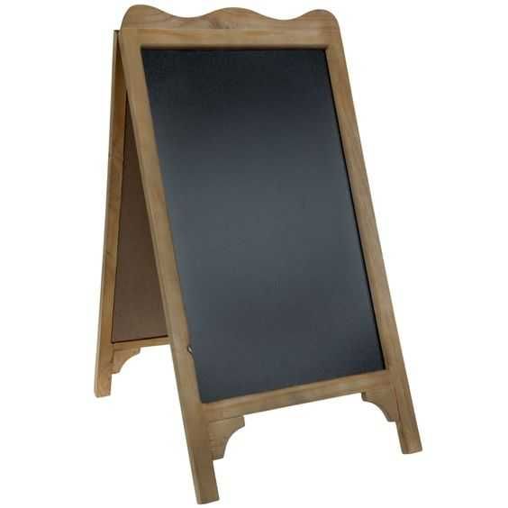 Штендер. Меловая доска. Меловая доска для кафе. Дерево. Меню Ценники.