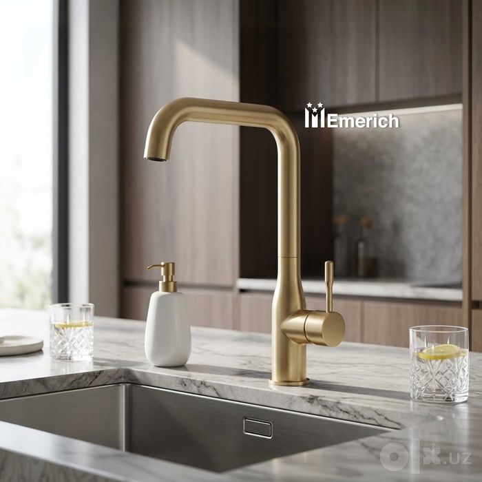 Satin oltin oshxona smesiteli | Смеситель Emerich 4698Y