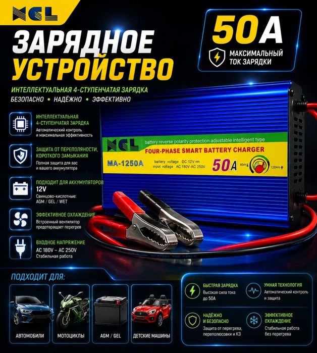 Автомобильный инвертор, зарядное устройства для аккумуляторов 10A-50A