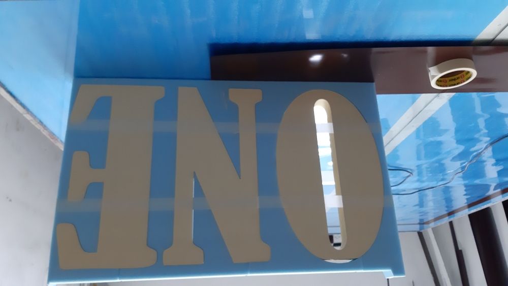 Litere Volumetrice/Reclame luminoase/Polistiren/ 8 Ron/litera