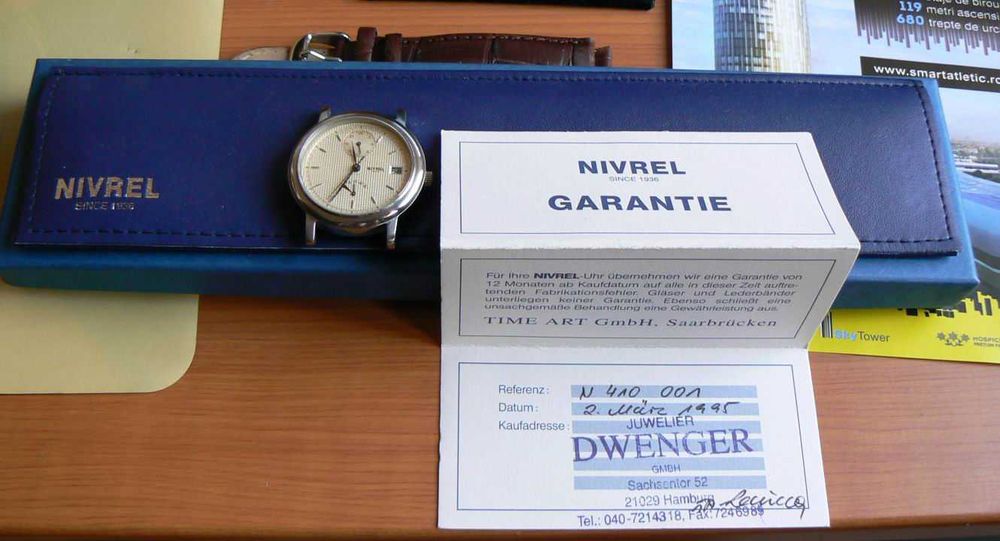 Ceas Nivrel Automatic Power Reserve GMT ETA 2892