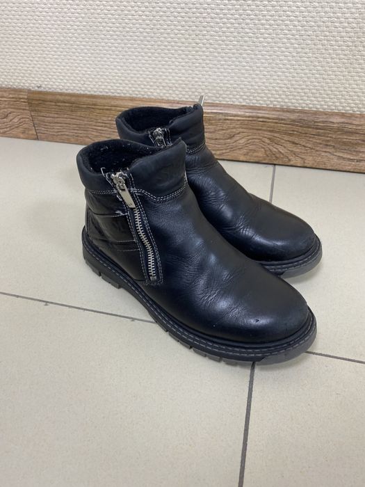 Кожаные зимние ботинки для мальчика