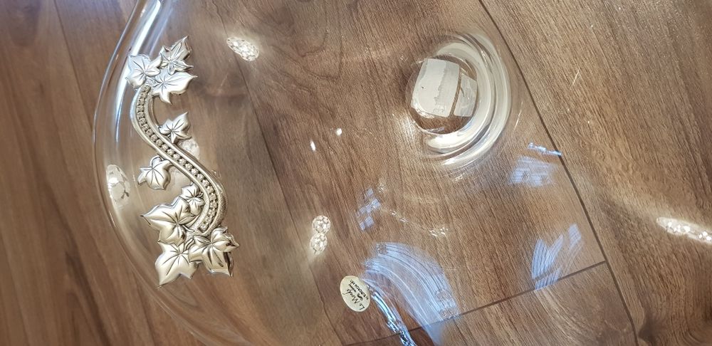 Fructiera Cristal cu detalii argint si cristale Swarovski - Noua