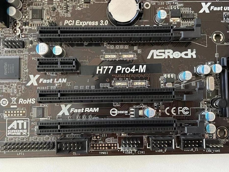 Kit Placa de baza asrock h77 pro4-m cu procesor intel i7  2600 3.4 ghz