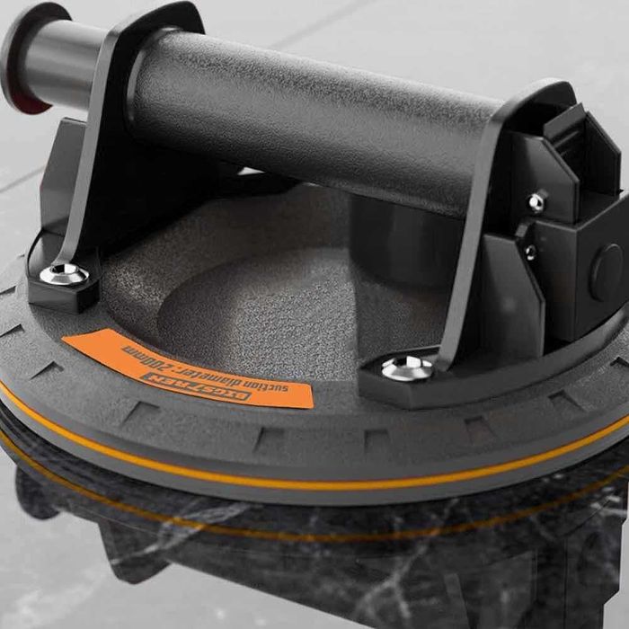 Вакуум вендуза с манометър и помпа, BIGSTREN, 200 мм, до 200 кг