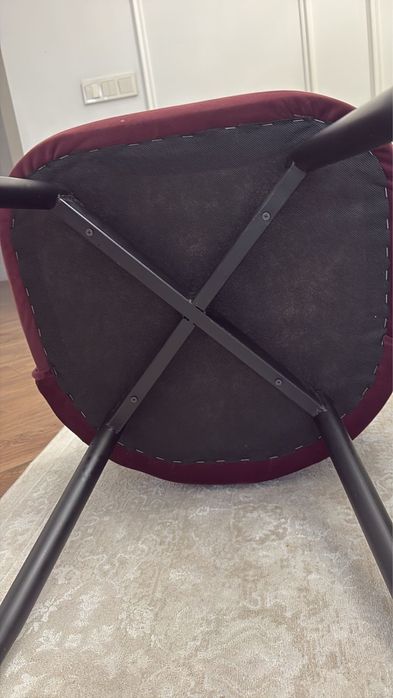 Стулья бордовые велюр 8шт