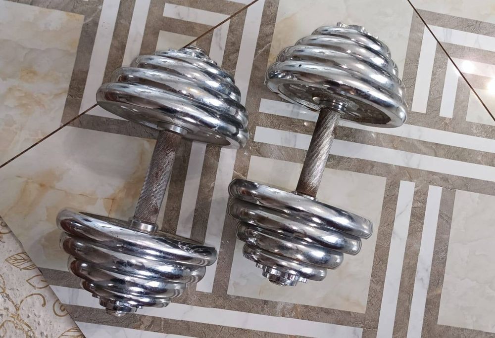 гантели 20 и 30 кг общий вес