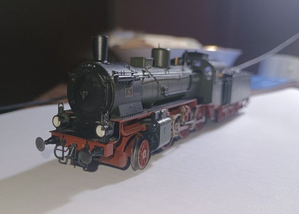 Locomotiva cu aburi P6 KPEV (BR37) Fleischmann / Roco, digitală, machetă trenuleț electric HO vagon