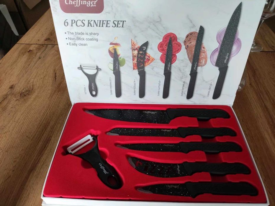 Комплект кухненски ножове 6 части, изработени от неръждаема стомана