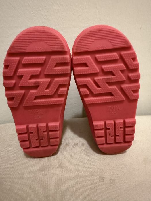 Розови гумени ботуши с ластик Zara , 25 номер