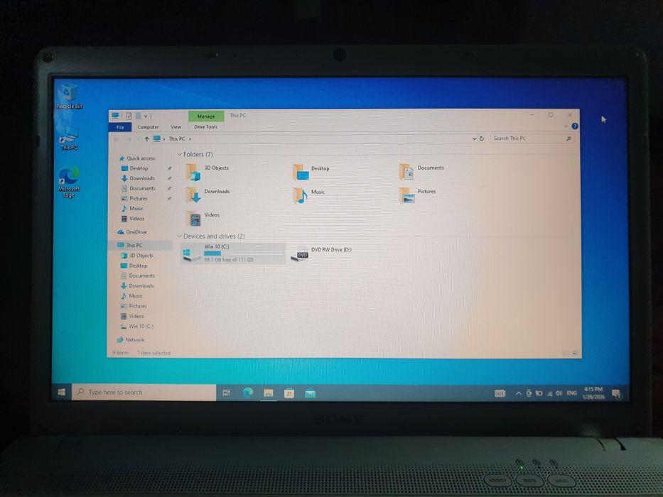 Vind laptop Sony Vaio PCG-71211M Intel CORE i5 4GB