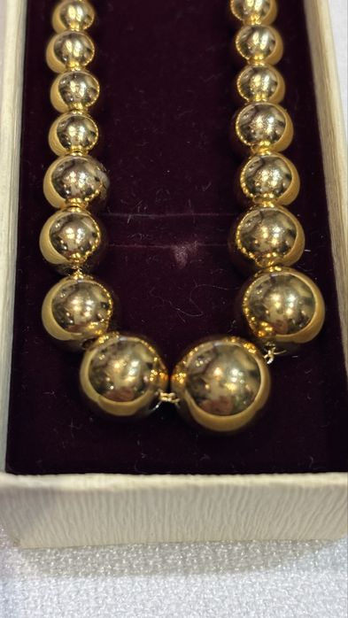 Vând colier din argint placat cu aur 28 gr