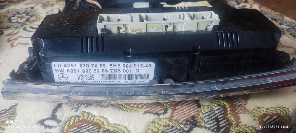 Мерцедес ML320, табло, управляващ панел, конзола