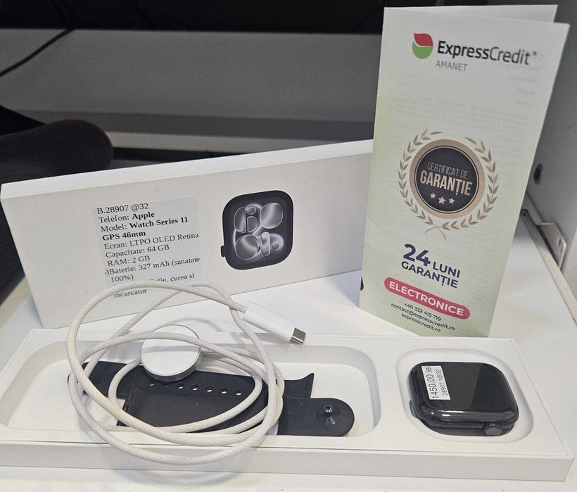 Ceas Apple Seria 11 GPS (AG32 28907.1) 2 ANI GARANTIE!