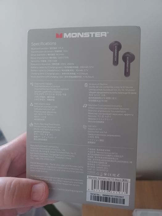 Слушалки MONSTER  - чисто нови