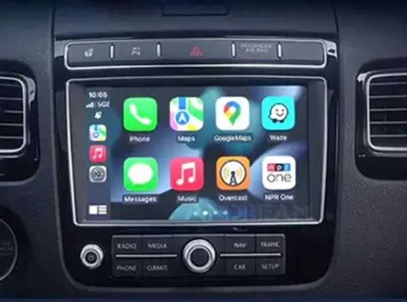 Безжичен Apple CarPlay / Android Auto за VW RNS510 RNS850 - Golf Passat Tiguan Touareg 2008-2018
