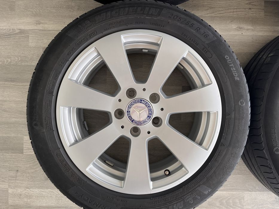 Оригинални джанти 16 цола 5х112 за Мерцедес с летни гуми 205/55/16