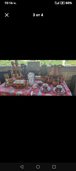 Керамични фигури кани чашки