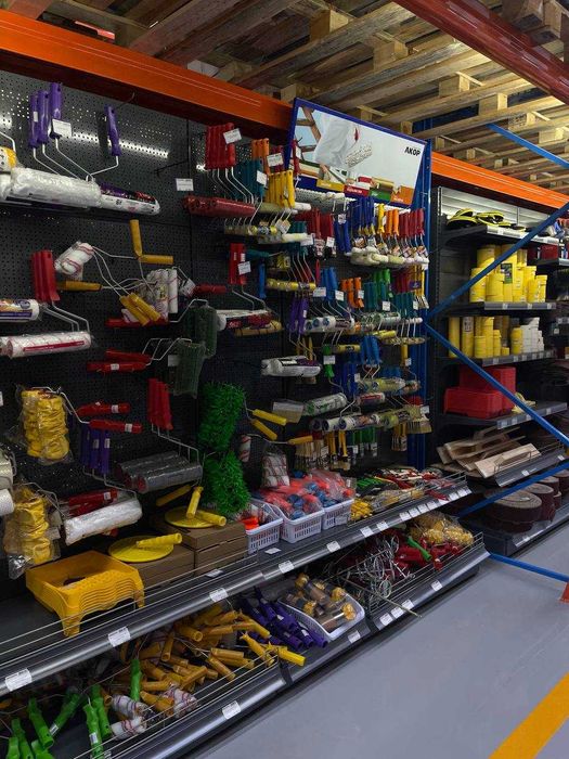 Савдо Стеллажлари Докон ва Хожалик моллари учун Етажерка Полкалар