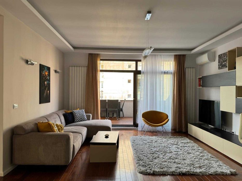 Apartament 3 camere, 100 mp + terasă 20 mp, bloc nou, complet mobilat