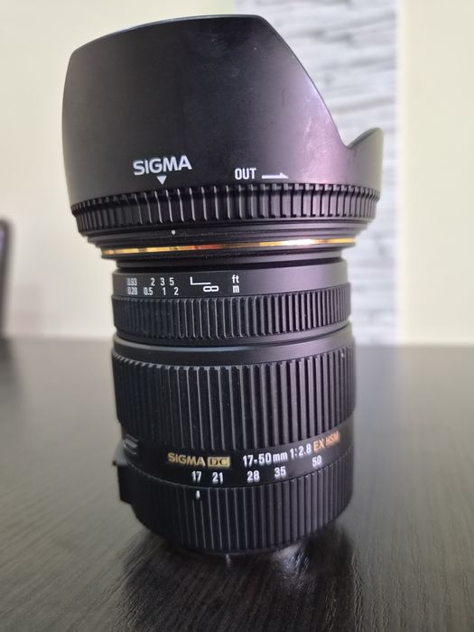 Obiectiv Sigma 17-50 F2.8, montura Canon si Viltrox EF-Mount Lens to MFT