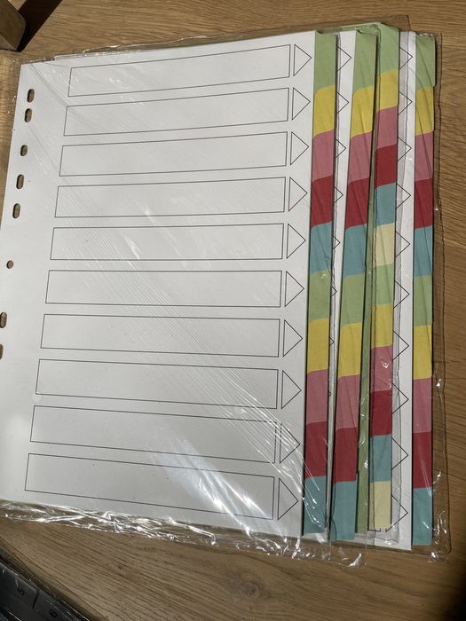 - 60% нови Разделители за папки, лепкащи листчета, канцеларски м-ли