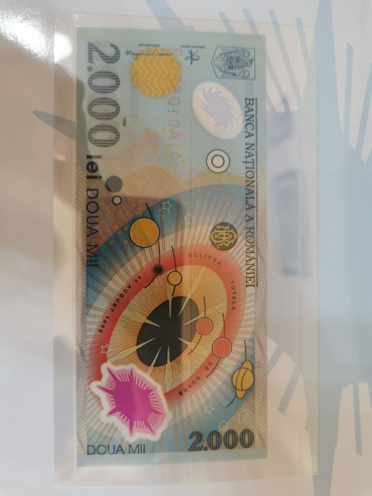 Bancnotă eclipsa 2000 lei stare exceptionala