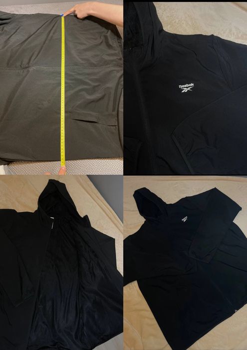 Jachetă sport Reebok, mărimea XXL, nouă, neagră.