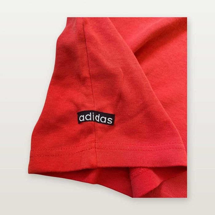 Adidas Training 90s тениска червена oversized M