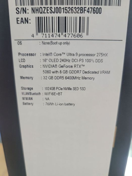 Acer Predator Helios 16s slim