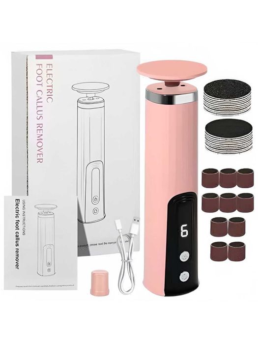 Пилка пемза электрическая для пяток, ног и рук. 6 скоростей