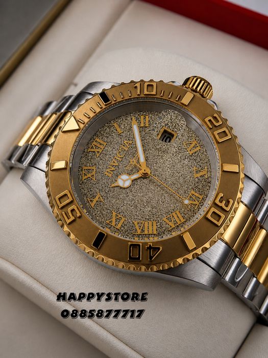 INVICTA Swiss Diamond Silver/Gold 40 mm women, Инвикта нов дамски часовник