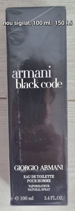 pantaloni guess set parfum Valentino prada Armani black code