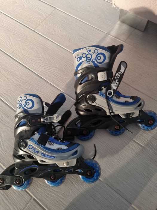 Role copii/baieti reglabile cu roti din silicon ,31-34