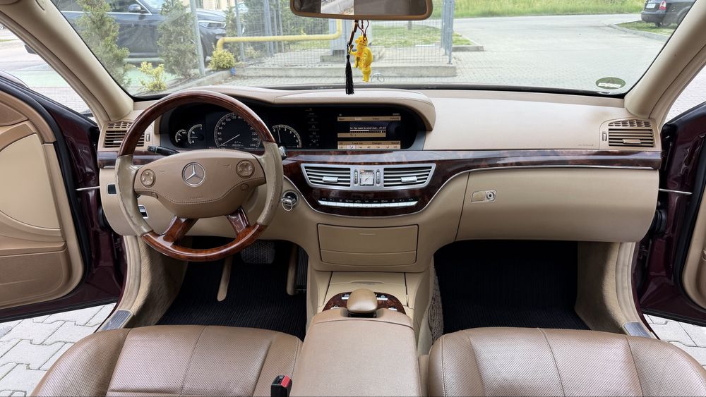 Mercedes S320 3.0 D 235 CP 2008 7G Tronic Trapa Ventilatie Interior Crem Visiniu Unic Propietar de Nou