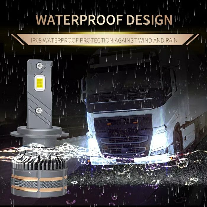 Două Becuri Led H1,H4,H7,H8,H9,H11, EXCLUSIV 24V-36V (24000LM/200W)