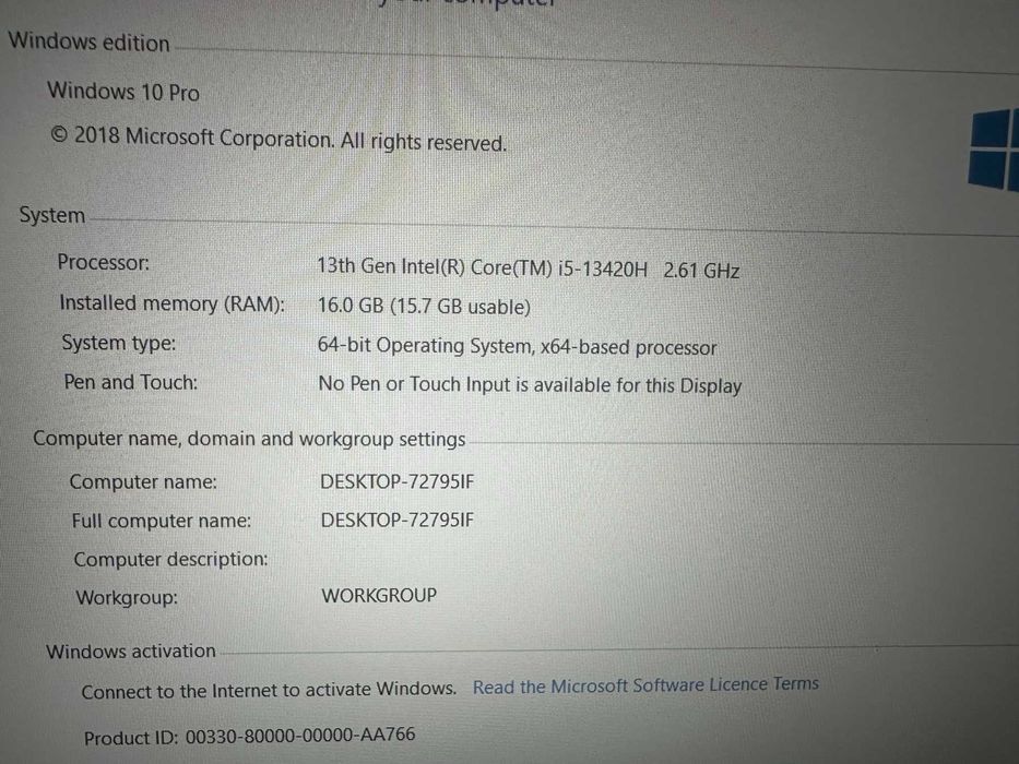 Гейминг лаптоп MSI - Cyborg 15 A13VEK, 15.6'' FHD, i5, 144Hz, RTX 4050