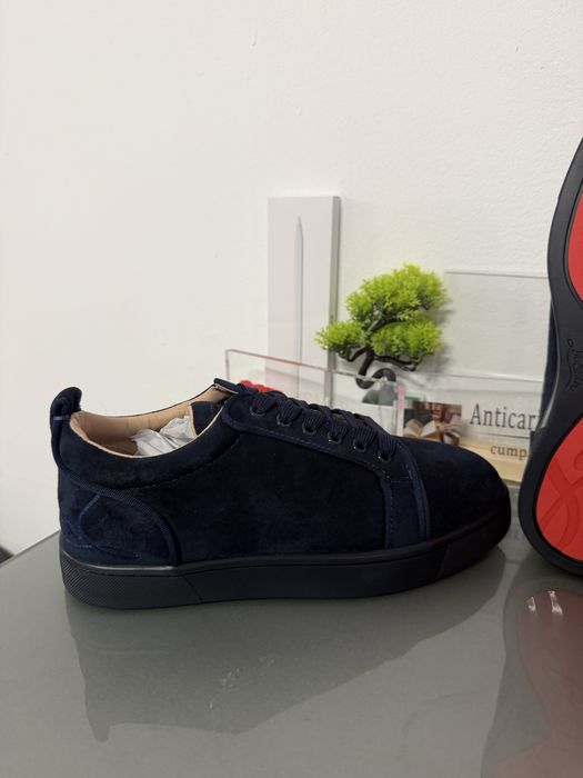Christian Louboutin marime 38 navy blue , noi nouti