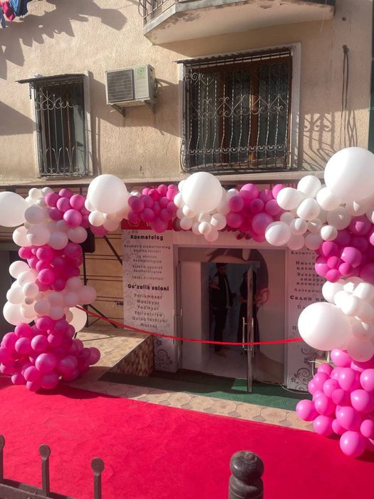 Оформление шарами для открытия.